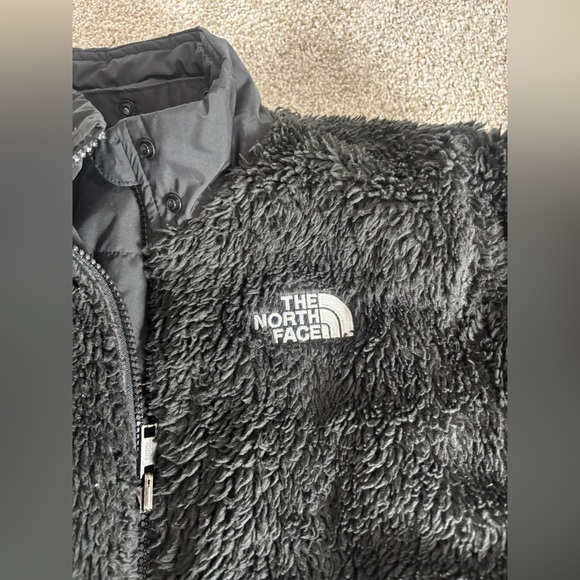 North Face Boy’s Reversible Puffer Sherpa Jacket Black Boy’s Large 12 - Picture 7 of 14